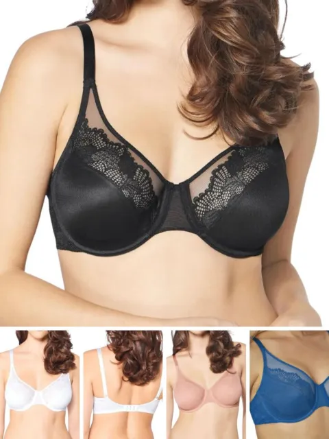 NATURANA SATIN UNDERWIRED Bra Lace Non Padded Full Cup Everyday Bras 87543  $27.68 - PicClick