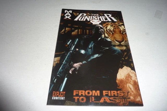 THE PUNISHER Marvel MAX FROM FIRST TO LAST TPB 2008 1st Print NM- Garth Ennis