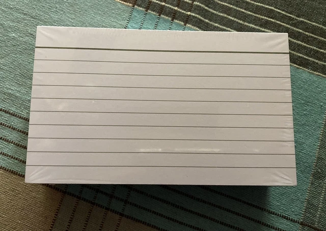 By Levenger - Note cards - 100 LINED horizontal Cards - 5x3 - NEW