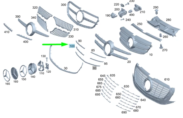 NID D'ABEILLE DE Bande De Garniture De Calandre De Pare-chocs Avant Pour Le EUR 56,40 - FR