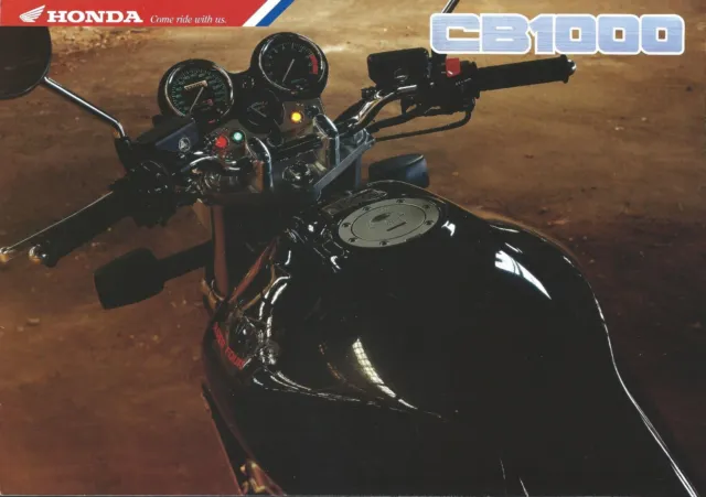 Motorcycle Brochure - Honda - CB1000 - c1992 - GERMAN Prospekt (DC445)