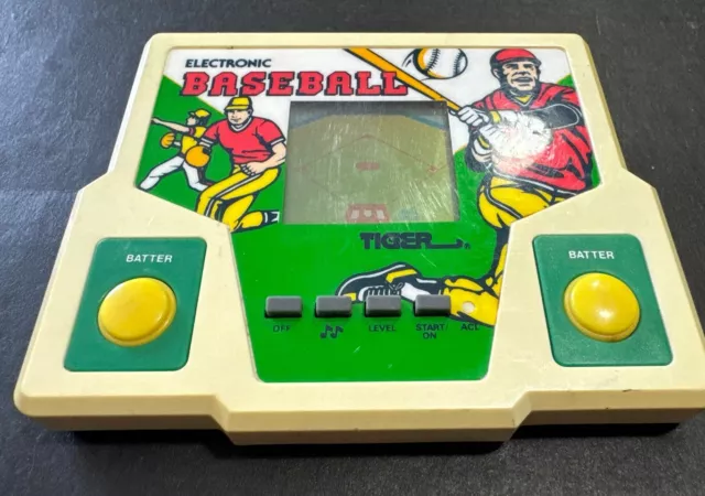 Vintage 1987 Tiger Electronics Portable Electronic Baseball Handheld LCD Game