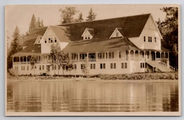 RPPC Lake Tahoe California Tallac Casino El Dorado Co c1915 Postcard H23