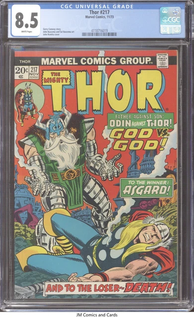 Thor #217 1973 CGC 8.5 White Pages - 1st appearance of Krista, a Valkyrie