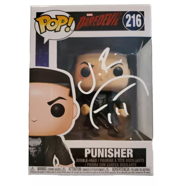 Jon Bernthal signed Marvel Punisher Funko Pop 216 Sketch Autograph