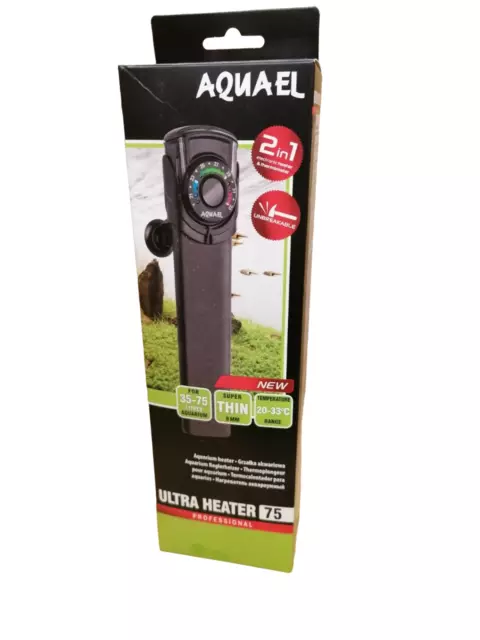 Aquael Ultra Heater 75 W Aquarium Chauffage Réglable Chauffage D'Aquarium