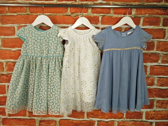 Baby Girl Bundle Age 18-24 Months John Lewis H&M M&S Party Occasion Dress 92Cm