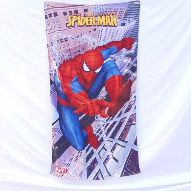 The Amazing SPIDER-MAN Beach / Bath Towel Marvel 56"x28" 2009  Item has been ins