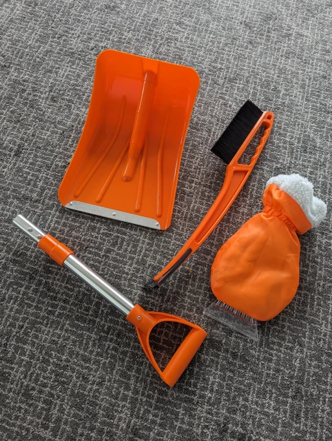 Spazzola da neve da viaggio spazzola parabrezza e guanto caldo colpetto kit cura auto invernale