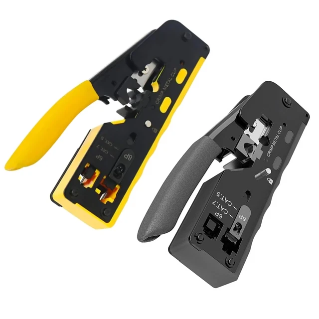 RJ45 CAT7 CAT6 Cat5 Network Cable Crimper Crimping Plier Stripper ...