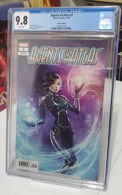 AGENTS OF ATLAS #2 Sabine Rich 1:25 Variant CGC 9.8 - RARE - Luna Snow