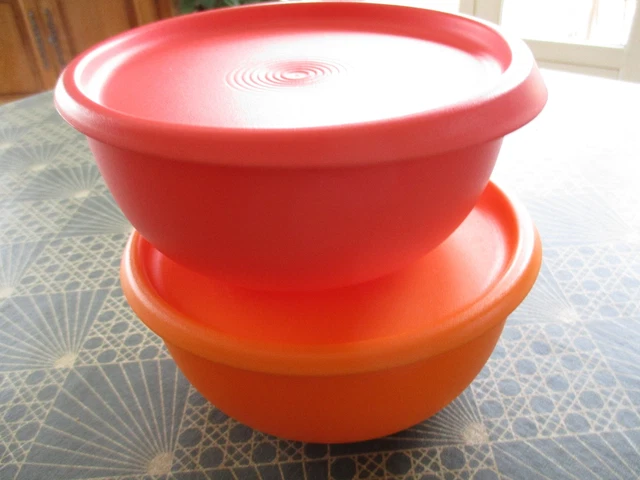 TUPPERWARE LOT DE 3 Bol Saladier 1.5 Litre Grand Air Fushia Vintage EUR 35,00 - FR