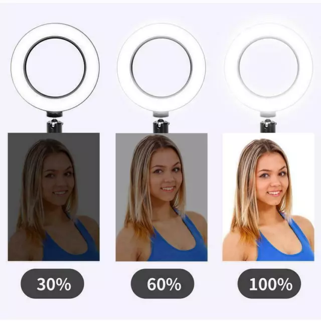 16CM LED Ring Light Tripod Mini Makeup Flexible Arm Selfie Beauty Youtube Video 2