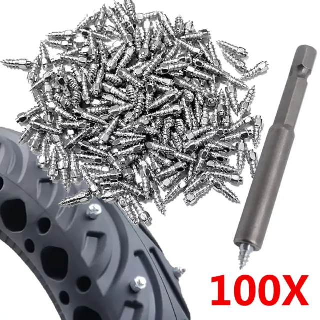 100PCS Stücke Auto Anti-Rutsch Schraube Stud Rad Reifen Schnee Reifen Spikes