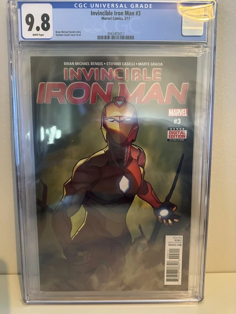 Invincible Iron Man #3 (2017) Key 1st Riri as Ironheart CGC 9.8 White Pages
