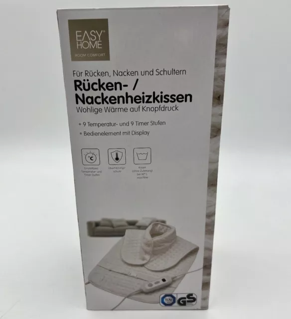EasyHome Rücken- / Nackenheizkissen 9 Stufen & Timer - Room Comfort