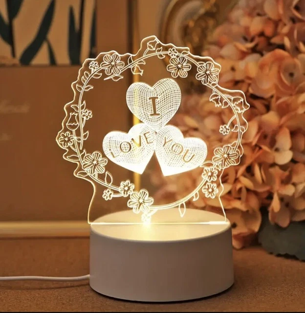 VogueV Acrylic Night Light Gift For Mother - You Mean The World To Me