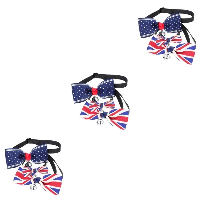 6 Pcs Dog Necktie Collar Dog Neck Bows Pet Bow Tie Boy Tie Fashion