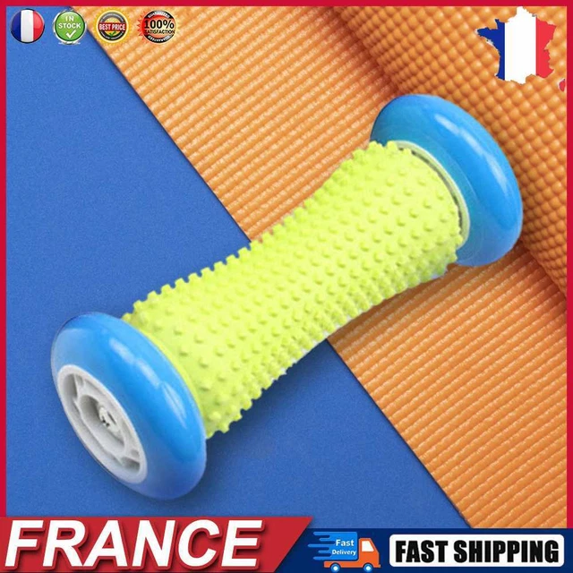 Foot Roller Massage for Heel Arch Pain Relief Back Leg Muscle Relax (Light Blue)