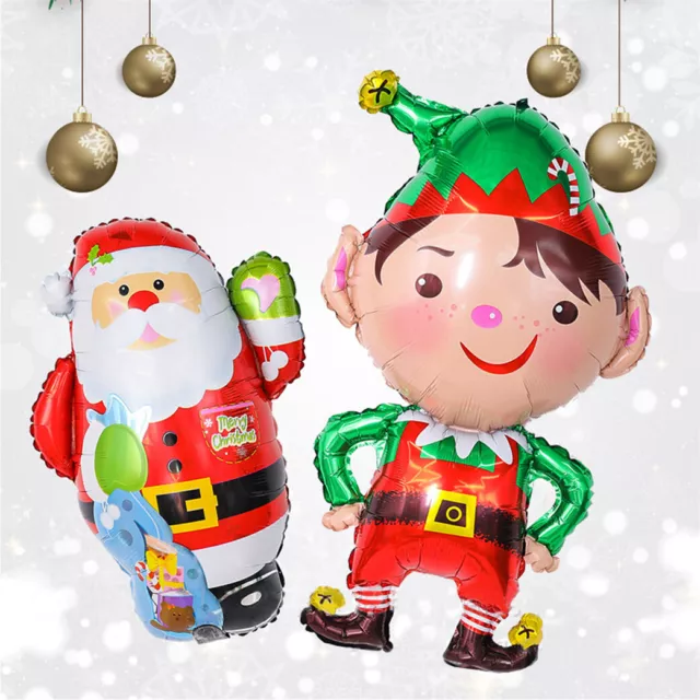 Christmas Elf Aluminum Balloon Childrens Happy Birthday Party Decor Foil Balloon