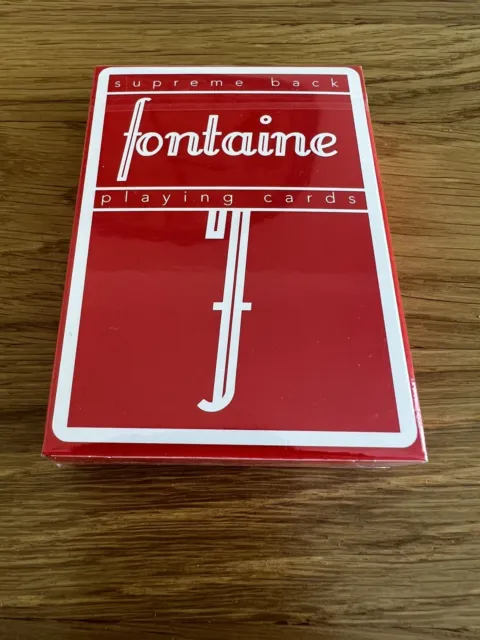 Fontaine Red Playing Cards Smudged Rare Limited Edition Brand New