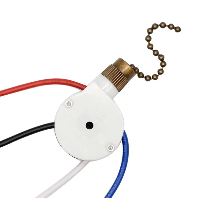 1 pz interruttore luci ventilatore a soffitto ZingEar ZE-208S E89885 ventilatore a 4 fili 3 velocità 9857