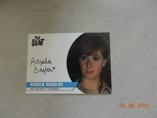 The Saint Trading Cards Autograph Card Angela Douglas (Ad3) Jenny Turner