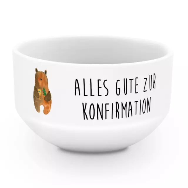 Müslischale Bär Konfirmation - Geschenk Gottesdienst Kirche evangelisch Teddybär