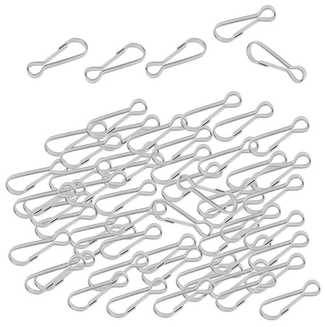 100 x Clip Mousqueton en Acier Inox Clip de Hamac Agrafe   Rapide