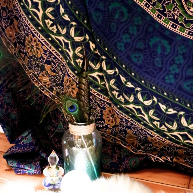 Indian Hippie Queen Tapestry Mandala Bohemian Wall Hanging Bedspread Dorm Throw 2