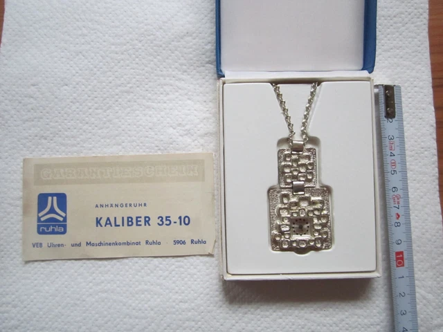 Ruhla Anhängeruhr Kaliber 35-10, 26.Nov. 1976
