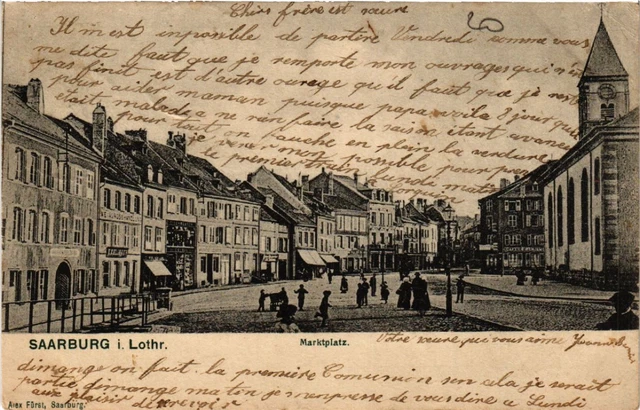 CPA AK SARREBOURG - SAARBURG i.L. - marketplace (387649)