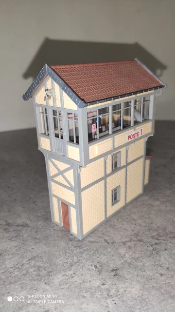Maquette Poste D'Aiguillages Ancien Faller B126 échelle HO - Parfait Pour Les Passionnés De Modélisme Ferroviaire