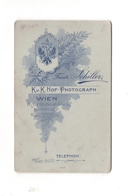 CDV Foto Herrenportrait mit Orden - Wien 1900er 2