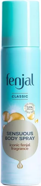 Fenjal classic Luxury Body Spray 75ml Floral Scent Pack of 2
