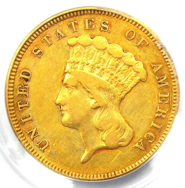 1879 Three Dollar Indian Gold Coin $3 - Certified PCGS XF45 (EF45) - Rare Date!