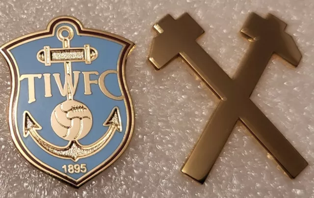West Ham / Thames Iron Works Football Badges x Two