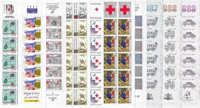 Timbres France neufs** - Lot de 10 carnets (1)  - côte: 104 €