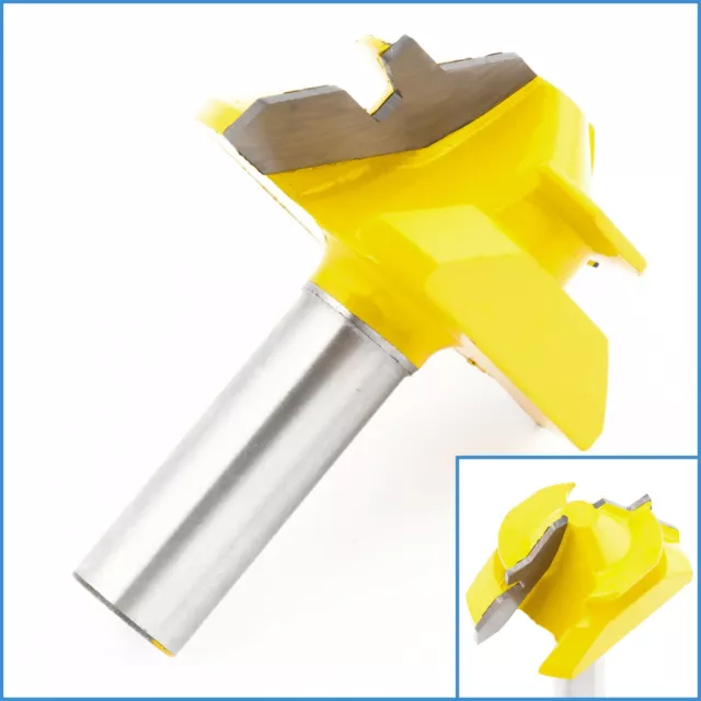 50mm 45 Degree 12mm Mitre Miter Lock Wood Clamp Joint Router Cutting Drill Bit