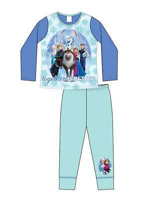 Girls Disney Frozen Anna Elsa Olaf Long Pyjamas Set Age 4-5 5-6 7-8 9-10 years