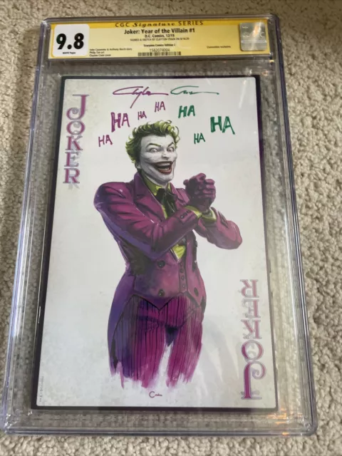 9.8 CGC Joker Year Of The Villain Clayton Crain Signed & Sketched “Ha Ha Ha……”