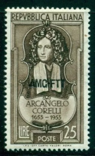 Trieste Scott #168 MNH AMG FTT on Arcangelo Corelli Composer 25 l CV$4+
