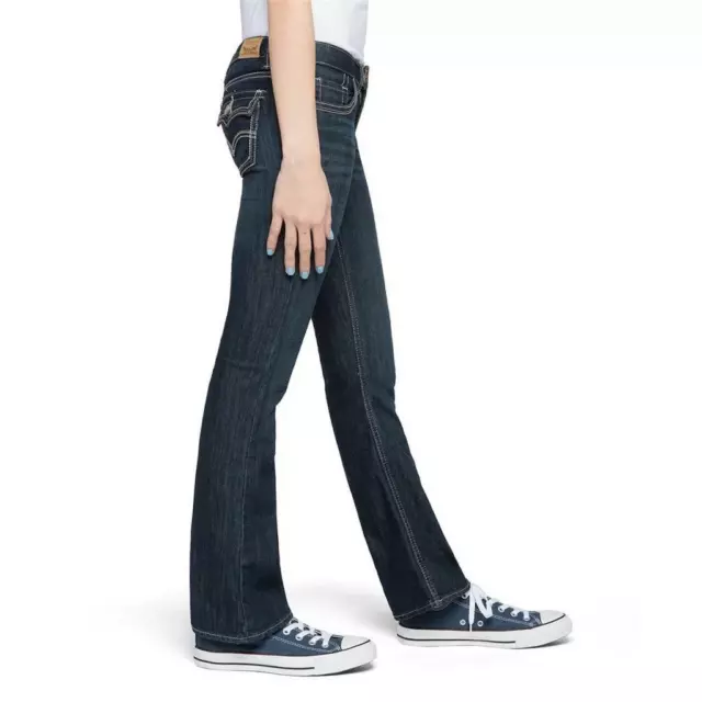 Levi's 715 Thick Stitch Bootcut Adjustable Waist Stretch Jeans 7 Slim