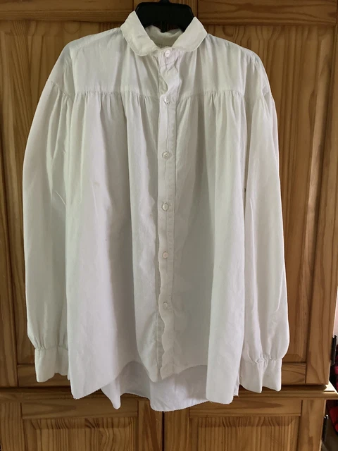 Men’s civil war reenacting shirt, used