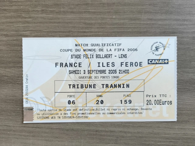 Billet Match Coupe Du Monde 1998 Cameroun - Autriche à Toulouse