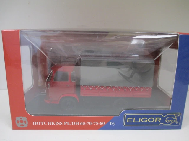 Eligor Hotchkiss PL 50 Plateau Bâché Primeur – 1/43, Miniature Neuve