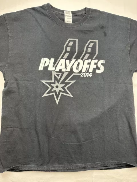 2014 NBA Playoffs San Antonio Spurs  Thunder T-Shirt Size Extra Large XL