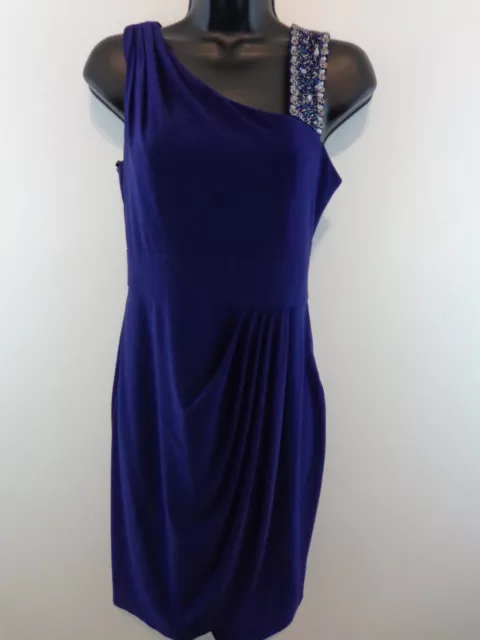 Decode 1.8 Women Cocktail Party Dress Sz 6 Purple Beaded