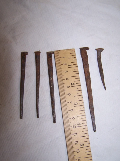 Early American flooring nails. Circa 1805-late 1820's.