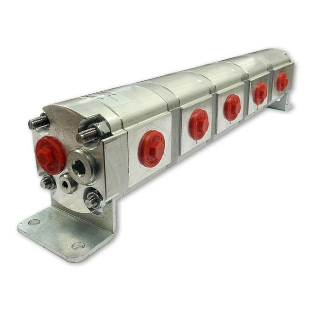 Geared Hydraulic Flow Divider 5 Way Valve, 14cc/Rev, without Centre Inlet
